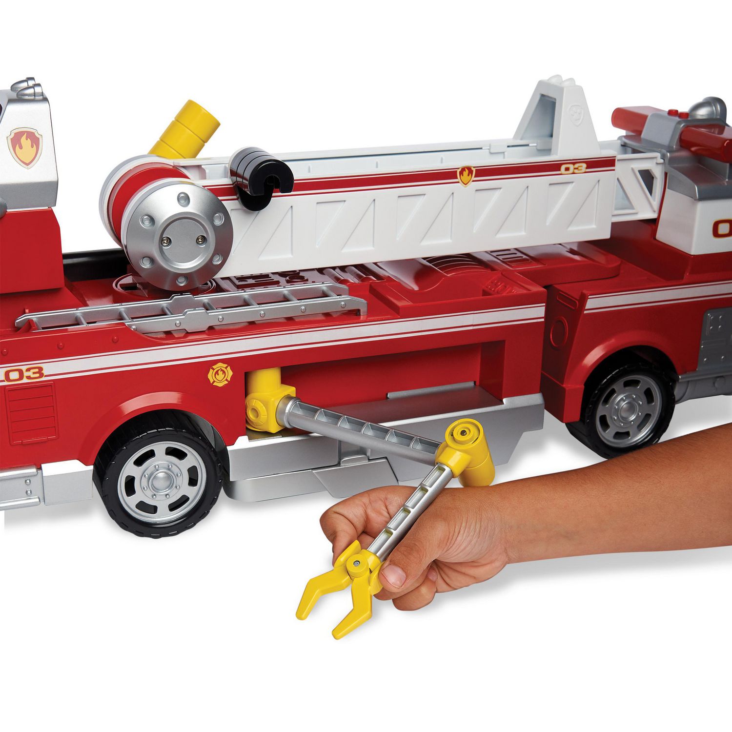 PAW Patrol - Camion de pompier Ultimate Rescue avec échelle extensible de  60 cm, à partir de 3 ans 