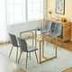 Homycasa Lot de 4 chaises de salle à manger modernes avec chaises d'appoint rembourrées en tissu – image 2 sur 9