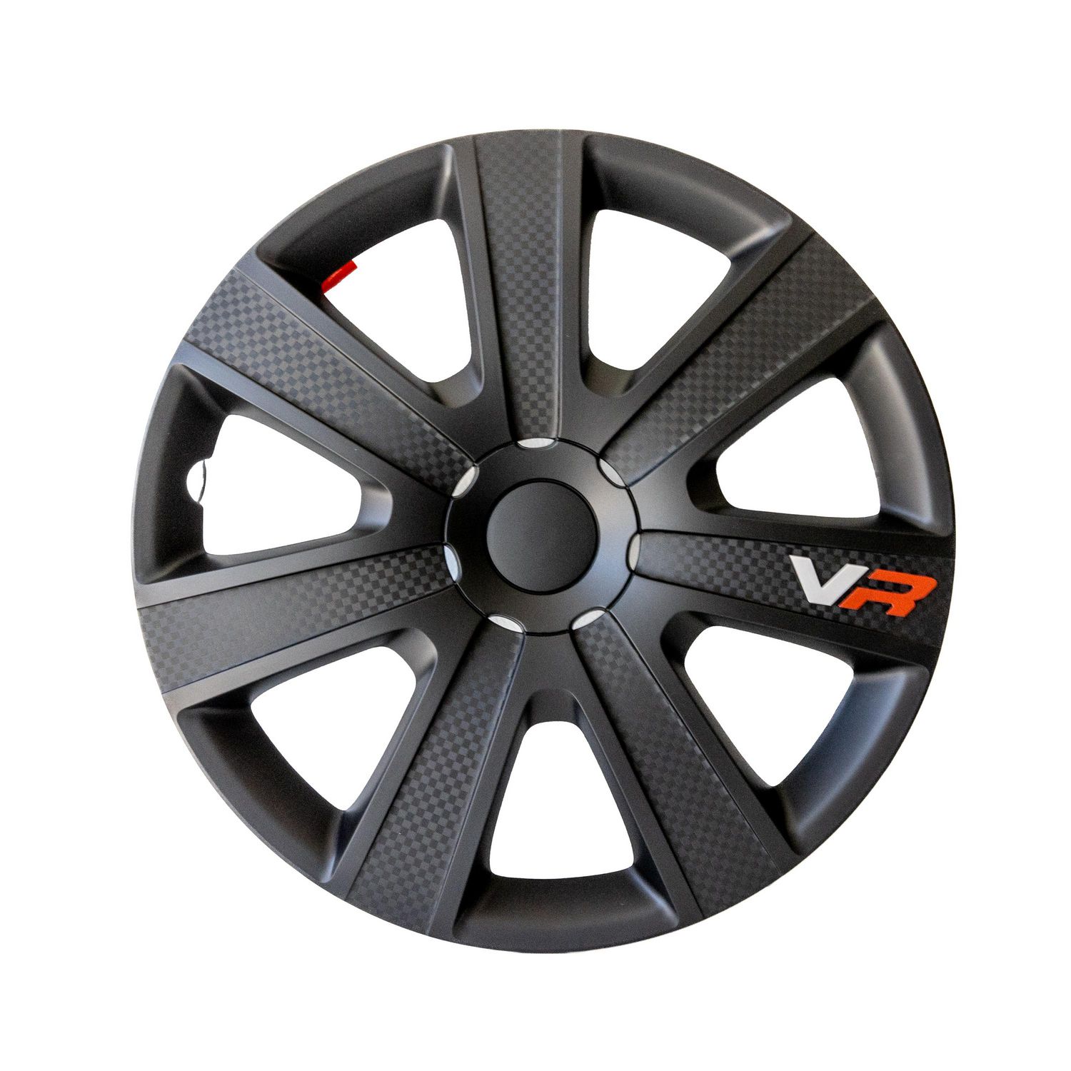 16 In VR Carbon Black Wheel Cover pack
