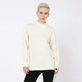 thumbnail image 1 of Devoted Laced up side cable knot tunic sweater, 1 of 3