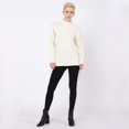 thumbnail image 2 of Devoted Laced up side cable knot tunic sweater, 2 of 3