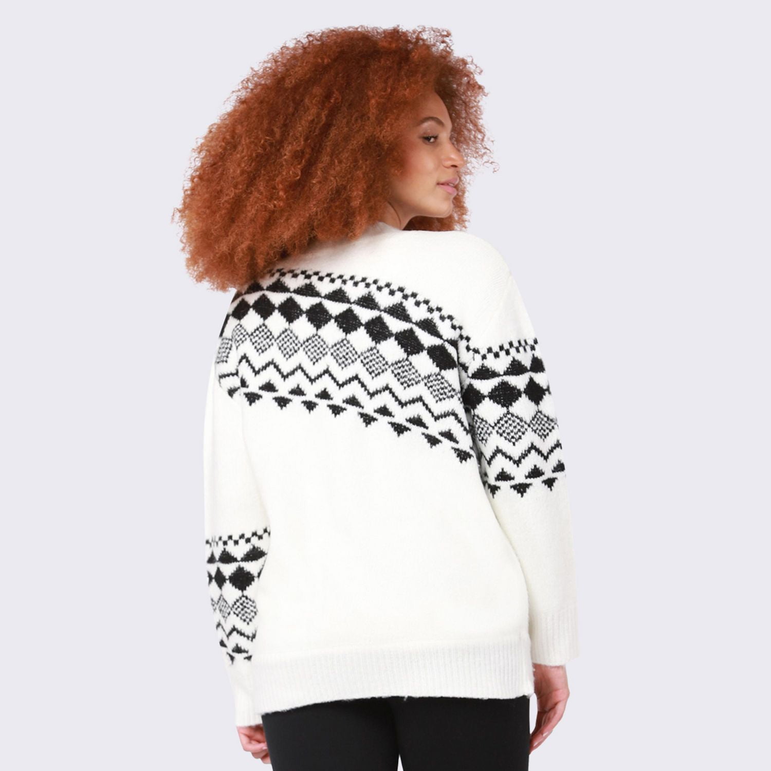 Devoted Jacquard button front cardigan