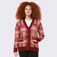 thumbnail image 1 of Devoted Windowpane knit cardigan, 1 of 3