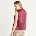 thumbnail image 3 of Devoted Satin Cowl Neck Top, 3 of 3