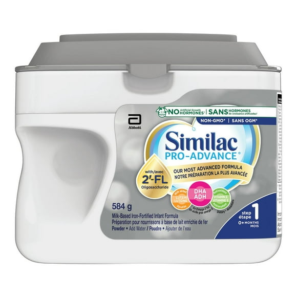 Similac Pro-Advance Step 1, Baby Formula, Our Closest Formula to Breast Milk with 2’-FL, Easy To Digest, 0+ Months, Powder, 584 g, Powder, 584 g