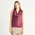 thumbnail image 1 of Devoted Satin Cowl Neck Top, 1 of 3