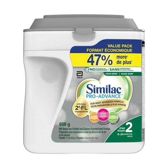 Similac Pro-Advance Step 2, Baby Formula, Our Closest Formula to Breast Milk with 2’-FL, Easy To Digest, 6-24 Months, Powder, 859 g, Powder, 859 g