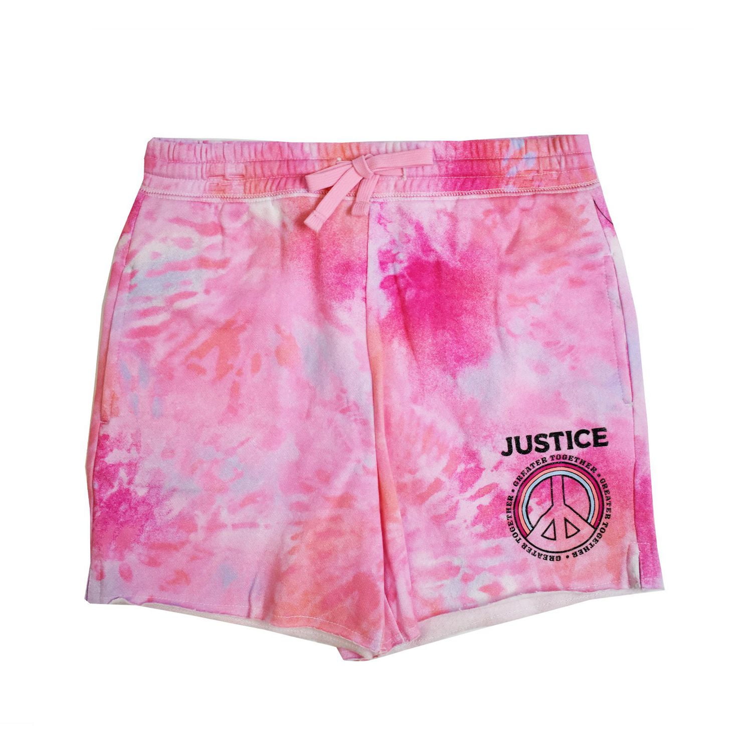 Short avec signe de paix arc-en-ciel Justice pour filles