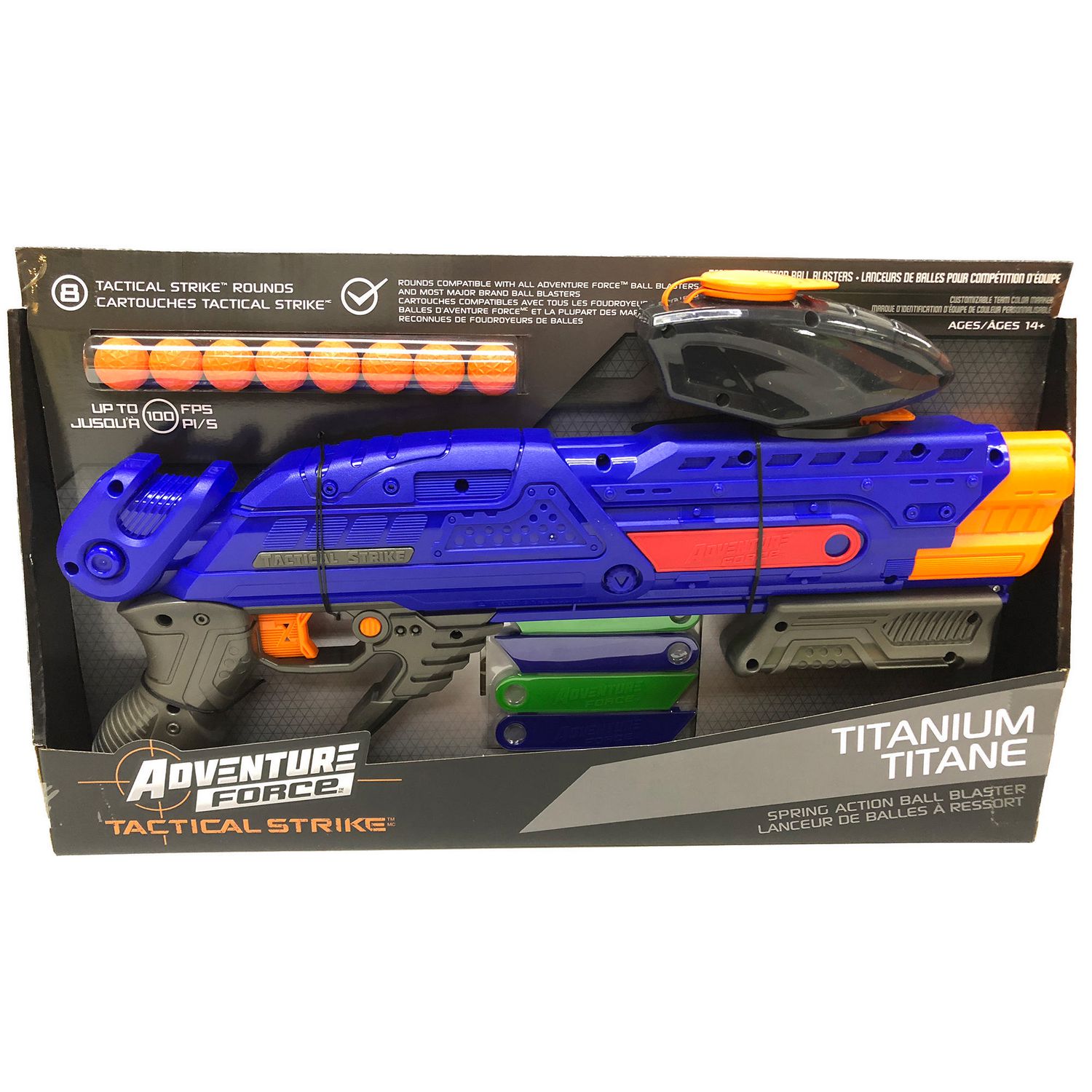 Adventure Force Tactical Strike Titanium Spring Action Ball 