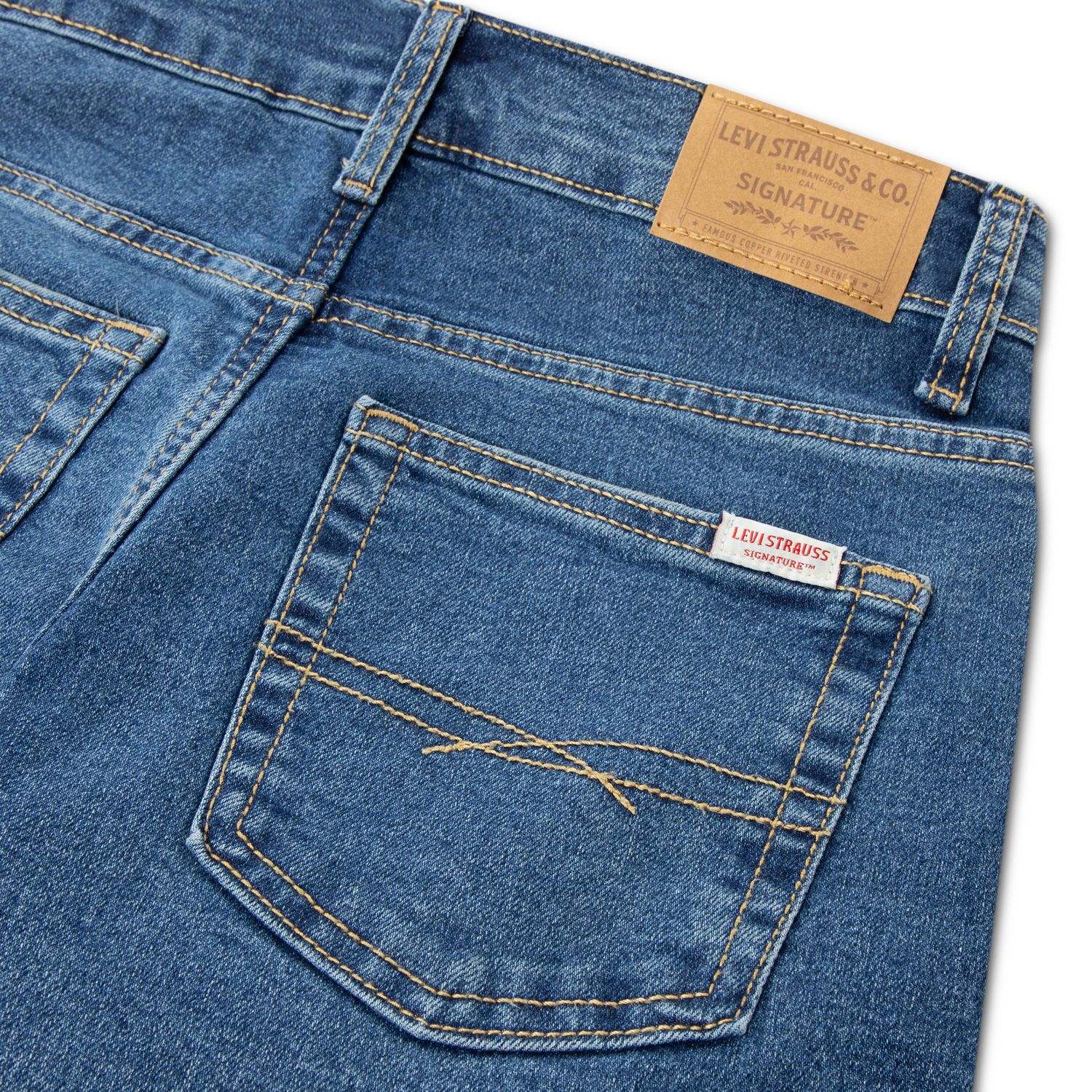 Jean taille mi-haute coupe droite Levi Strauss Signature pour garçon