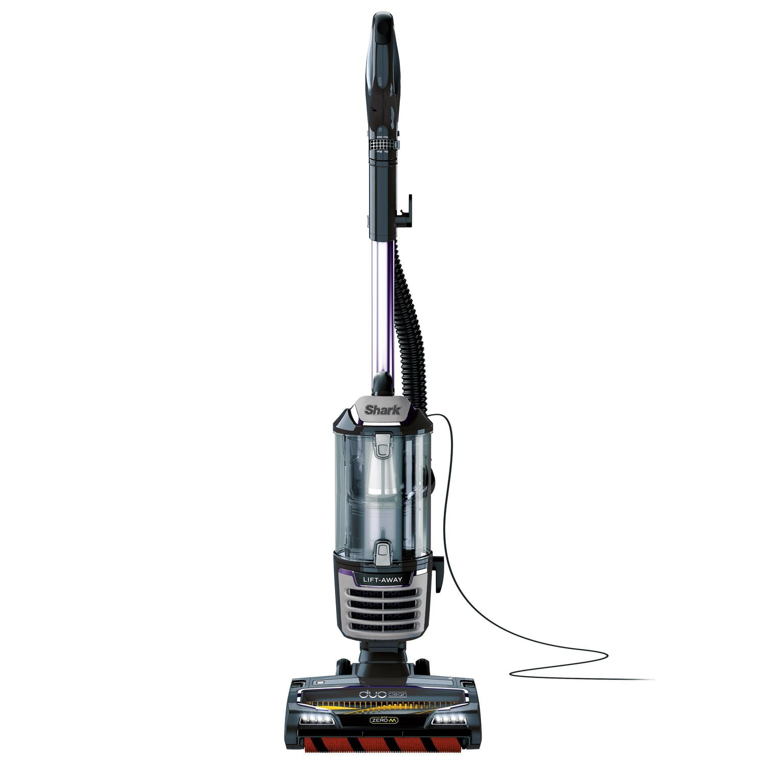 Shark ZU700C, DuoClean with Self-Cleaning Brushroll Lift-Away Upright Vacuum,  Grey/Purple, 900W 