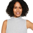thumbnail image 4 of Iyla Women's Mock Neckline Rib Top, 4 of 6