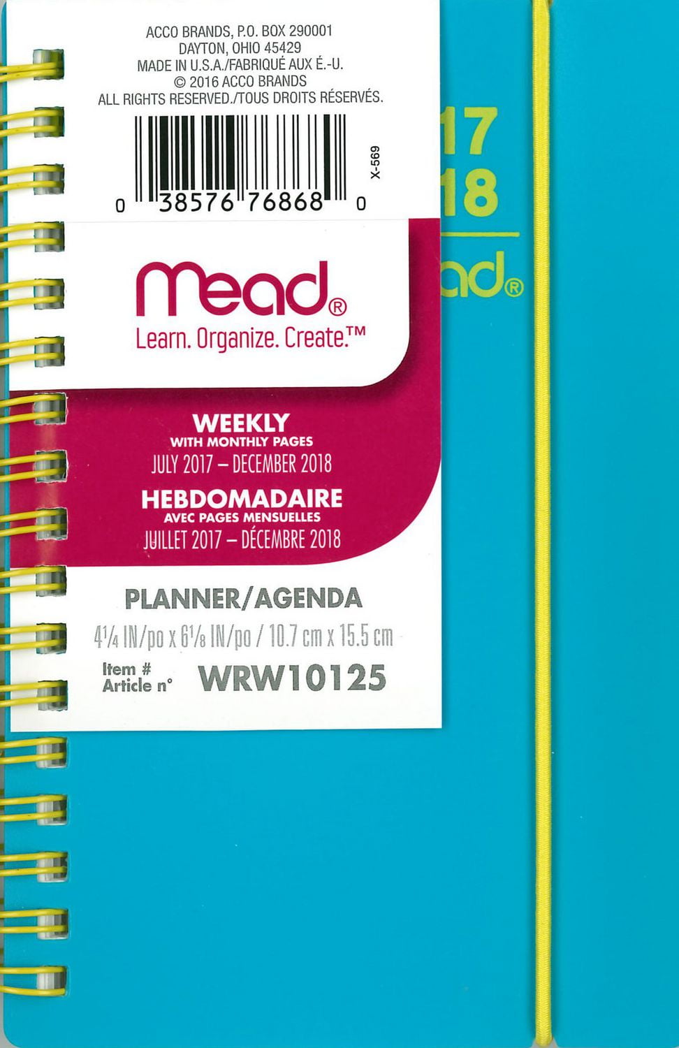 MEAD® Colour Pop Pocket Weekly/Monthly Poly Planner Walmart Canada