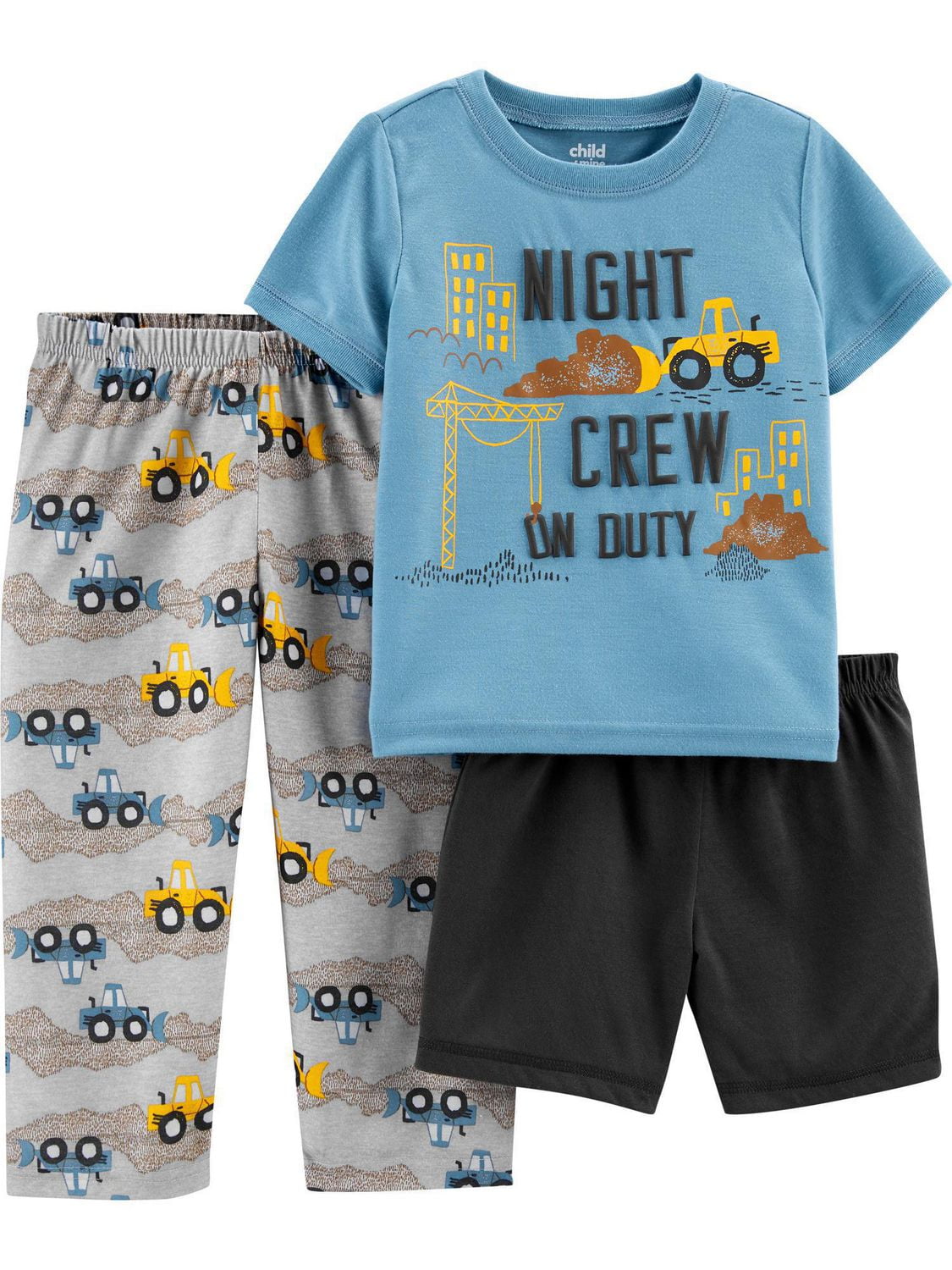 Child of Mine By Carters Toddler Boy 3 Piece Pajamas Construction
