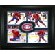 Cadre collage 4 joueurs et logo Canadiens de Montréal de Frameworth Sports – image 1 sur 1
