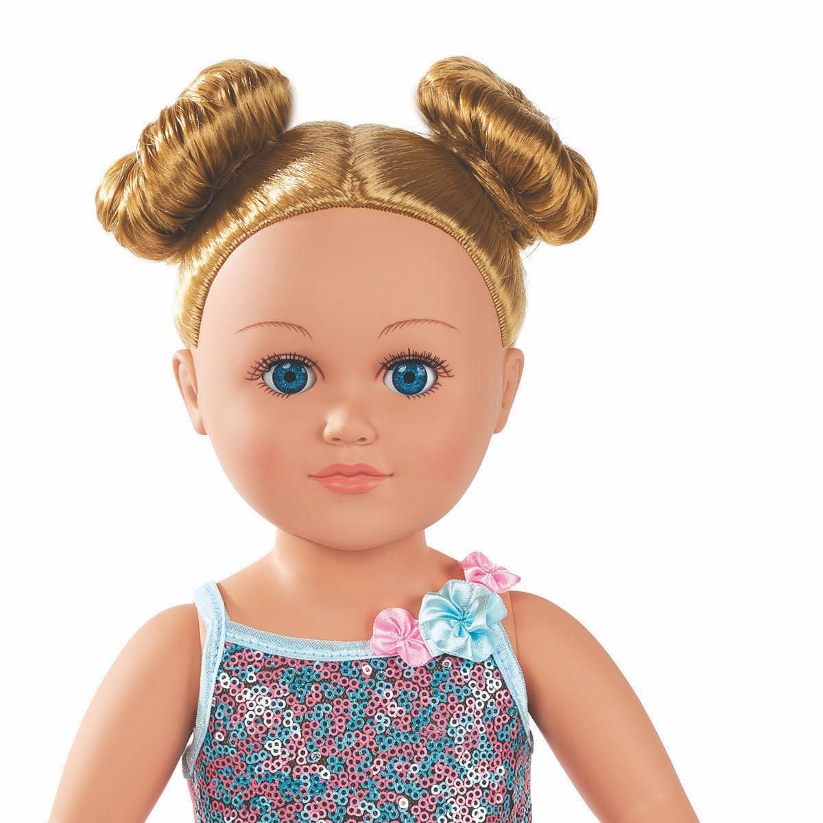 My Life As Poseable Hiplet Ballerina 18 Doll Blonde Hair Blue Eyes Walmart