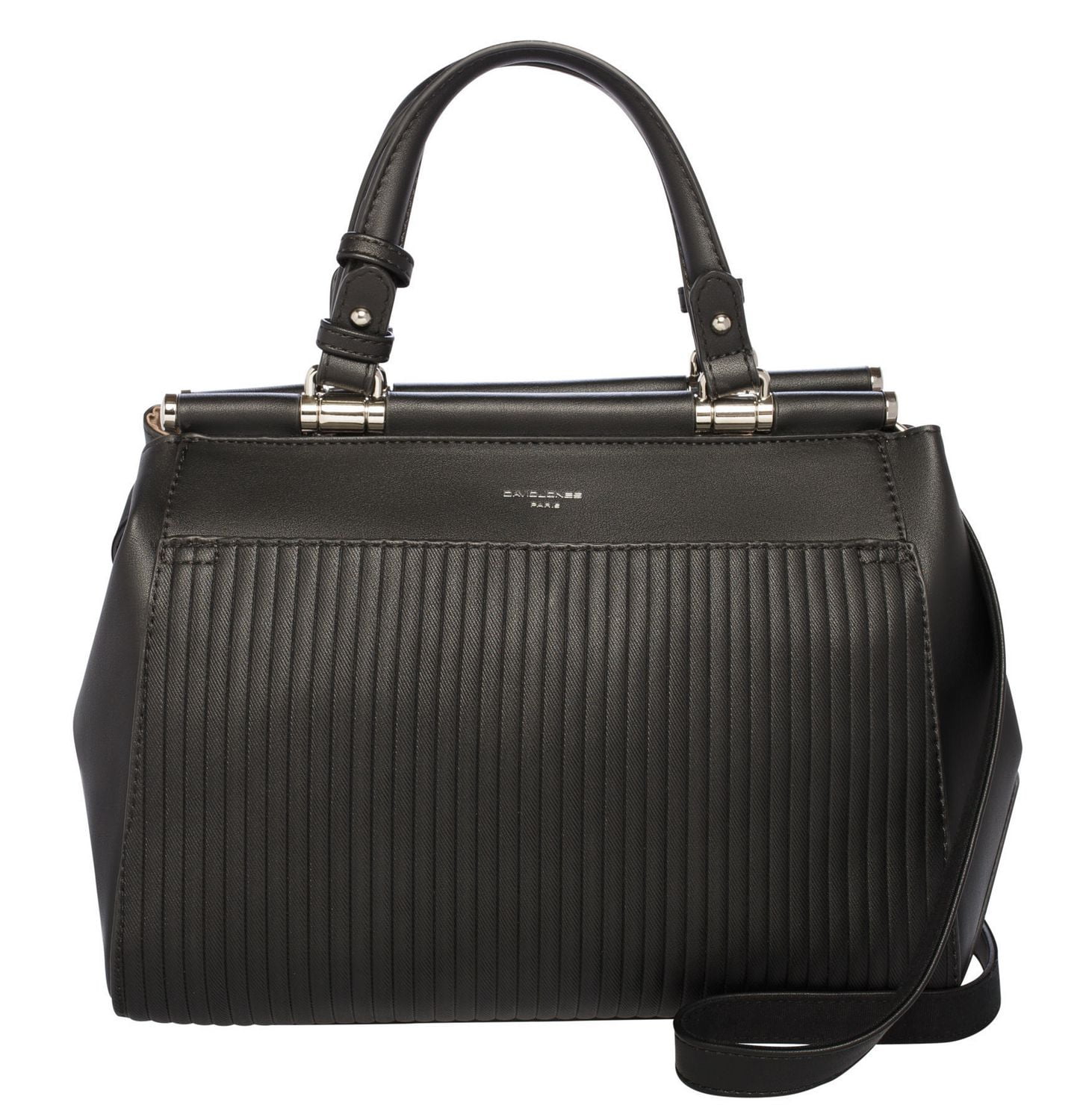 David Jones Quilted Satchel with Tubular bar Treatment Walmart Canada