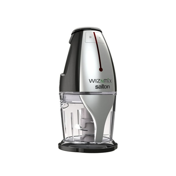 Salton WizNMix All-in-One Food Processor, Chopper & Blender, FP2102BK