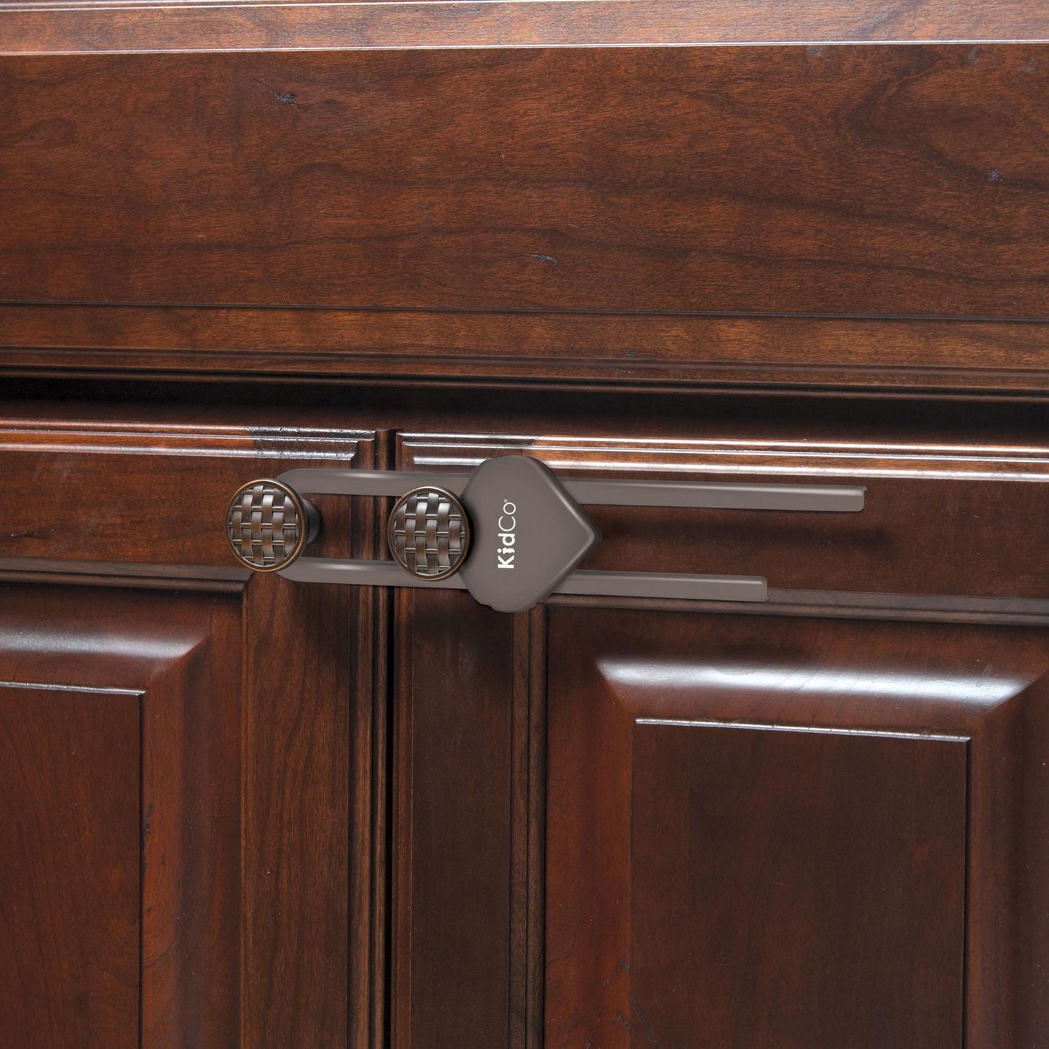 KidCo Sliding Cabinet Locks (Brown) 2/Pkg
