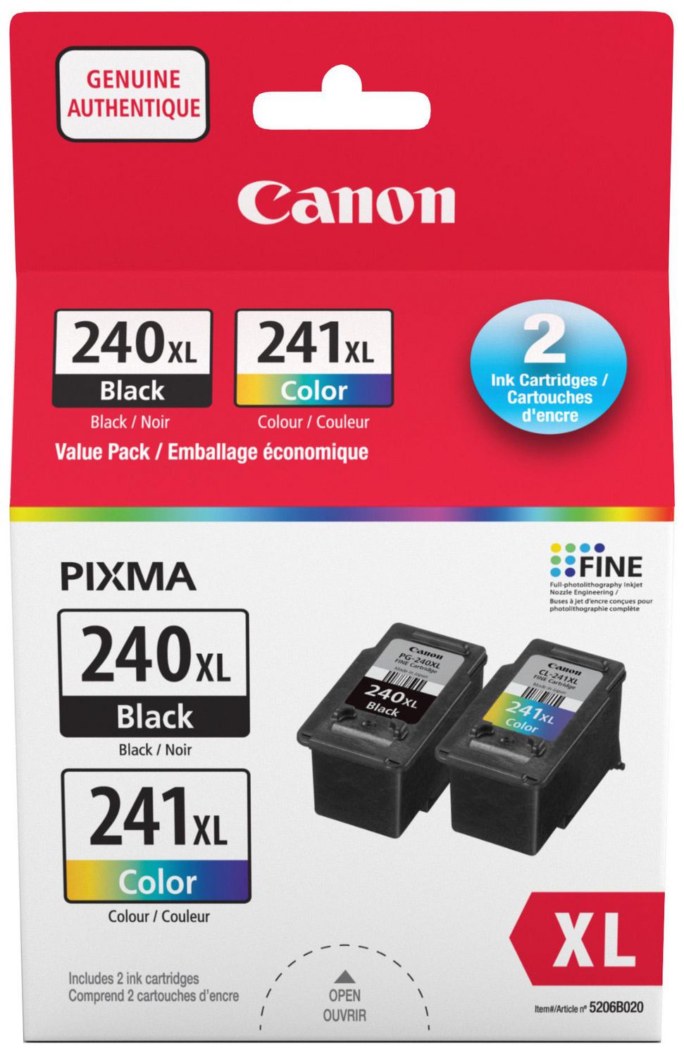 Canon Canada Inc Canon PG-240XL / CL-241XL Ink Value Pack, Tri