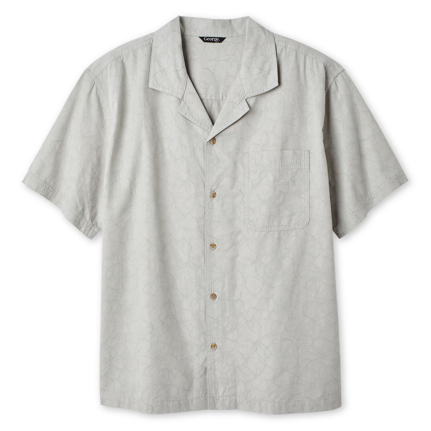 Chemise de villégiature brodée George Plus pour hommes