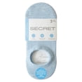 thumbnail image 2 of SECRET Comfort Cotton No Show Liner 3P, 2 of 3
