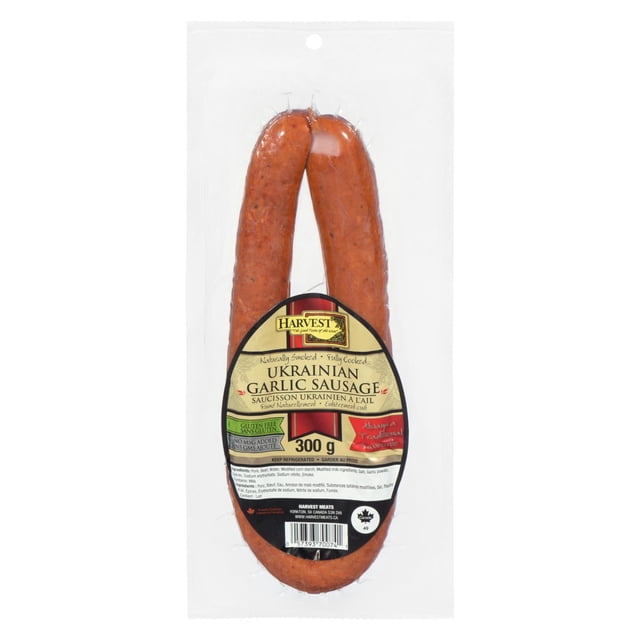 HARVEST MEATS UKRAINIAN GARLIC SAUSAGE RING, 300 g
