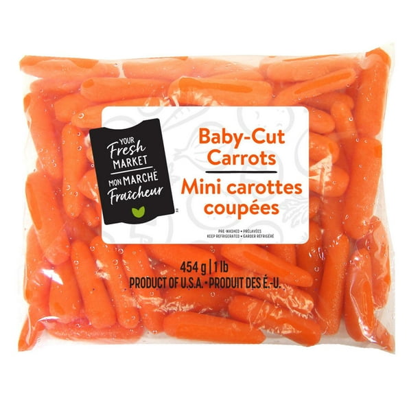 Mini carottes coupées Mon marché fraîcheur 454g