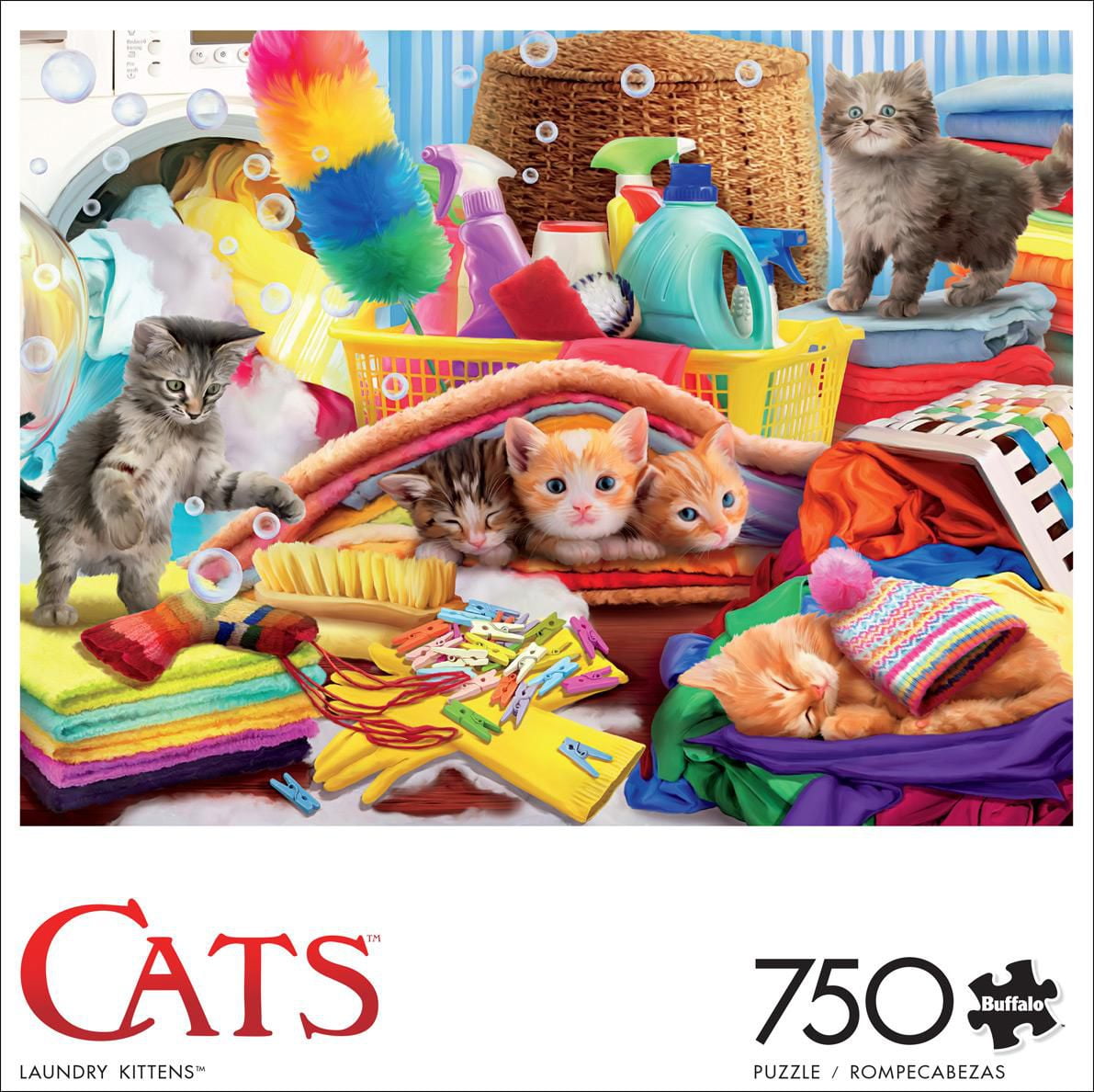 Buffalo Games Cats Laundry Kittens 750 Piece Jigsaw Puzzle