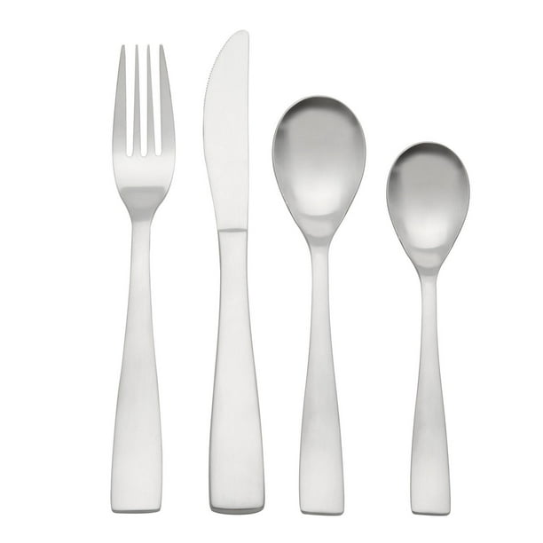 Home Trends 16 Piece Stainless Steel Flatware Set Walmart.ca