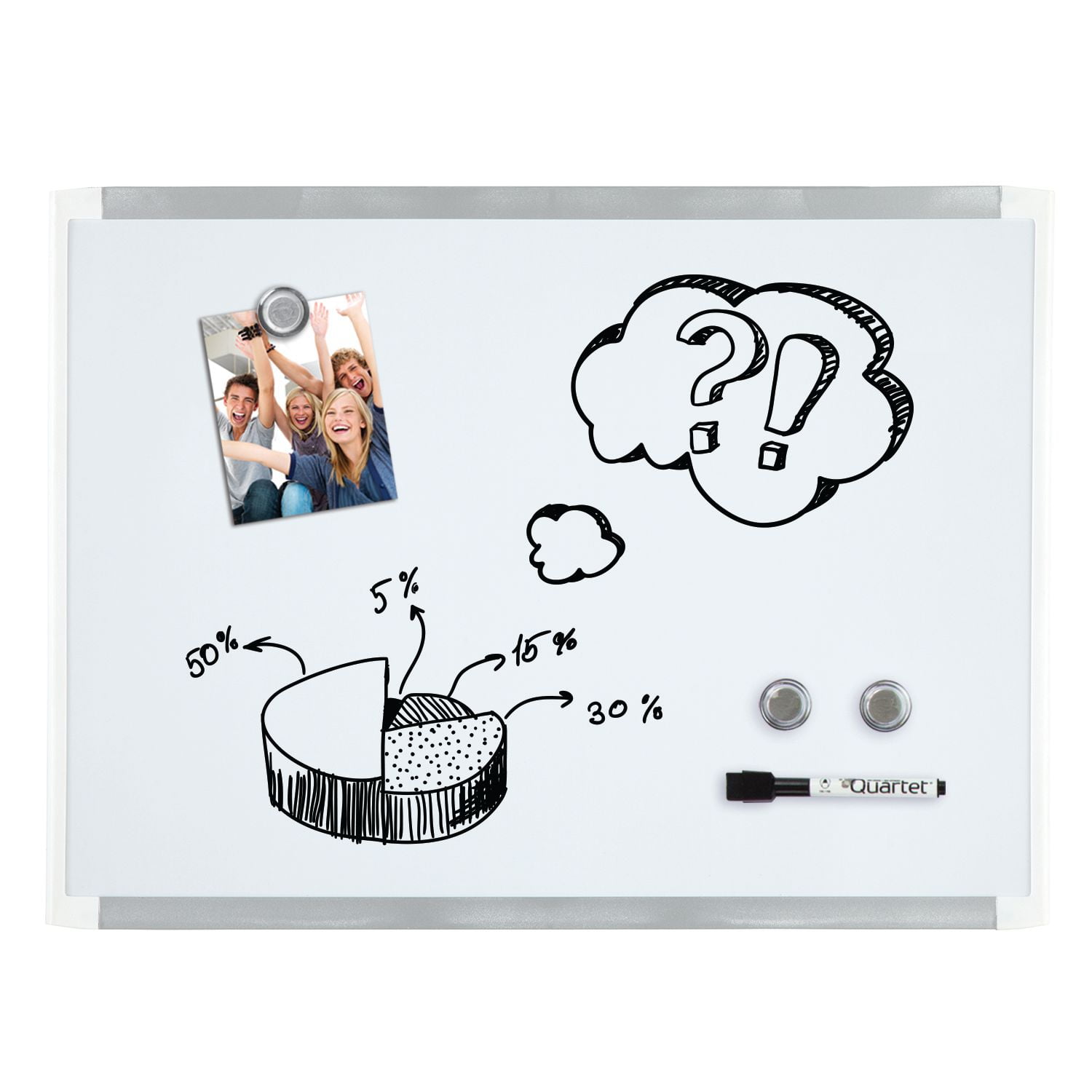 Quartet® Magnetic Dry-Erase Board, 17