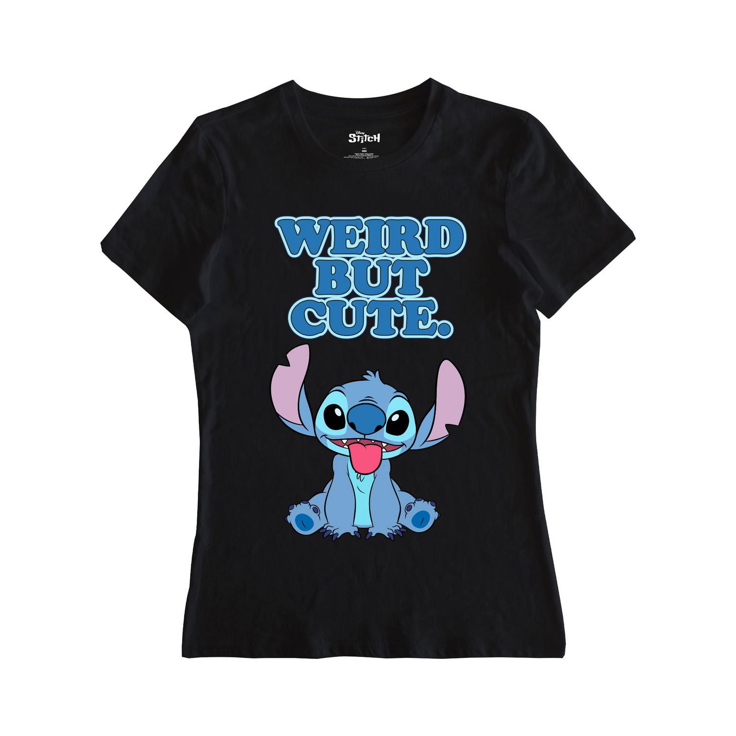 Ladies Disney Stitch Weird Cute Short Sleeve T-Shirt