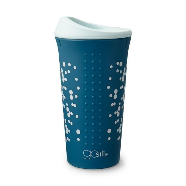 GoSili Silicone 16 oz Coffee Cup Teal