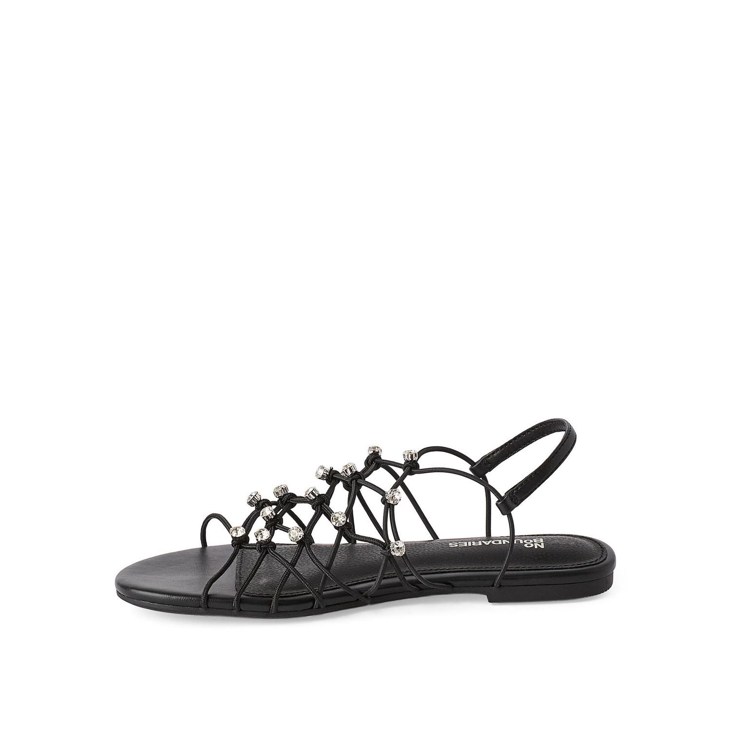 No Boundaries Women's Strappy Sandals