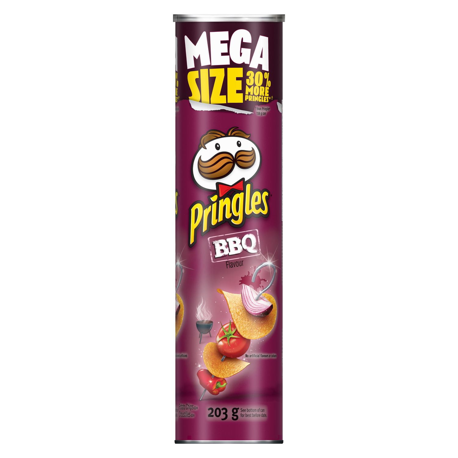 Pringles Mega Can BBQ Flavour 203g Walmart Canada