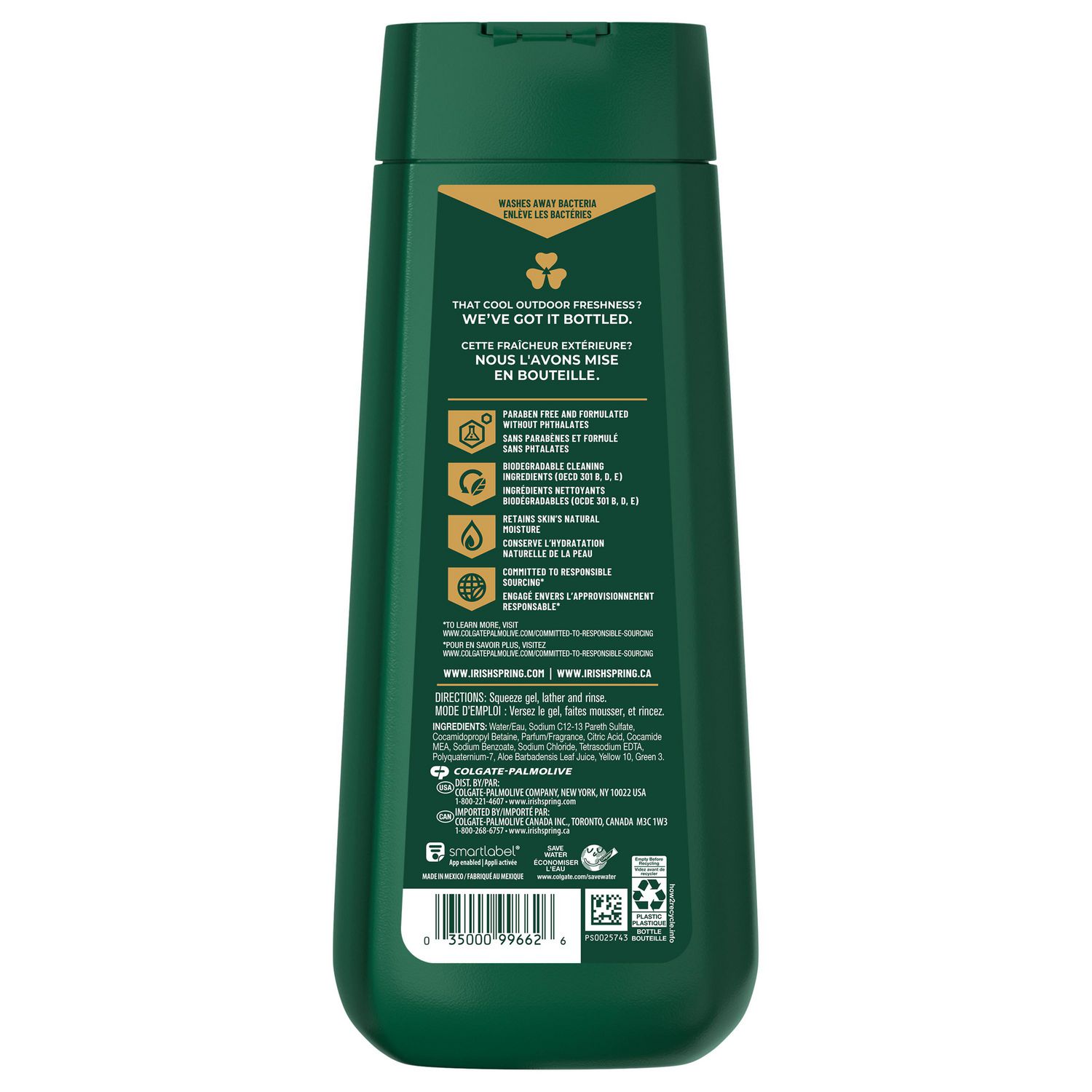 Irish Spring Aloe Mist Body Wash for Men, 591 mL, 591 mL - Walmart.ca