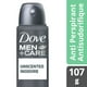 Dove Men+CareMD Vaporisateur à sec antisudorifique Inodore, 107 g – image 1 sur 5