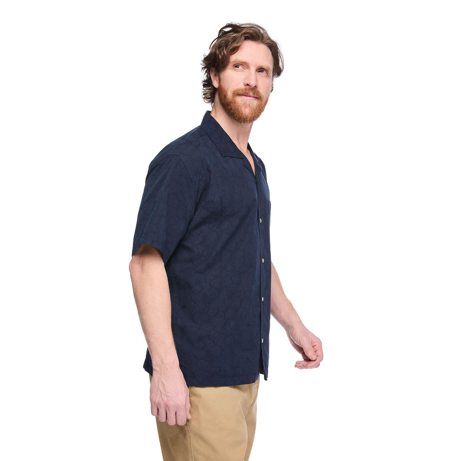 Chemise de villégiature brodée George pour hommes