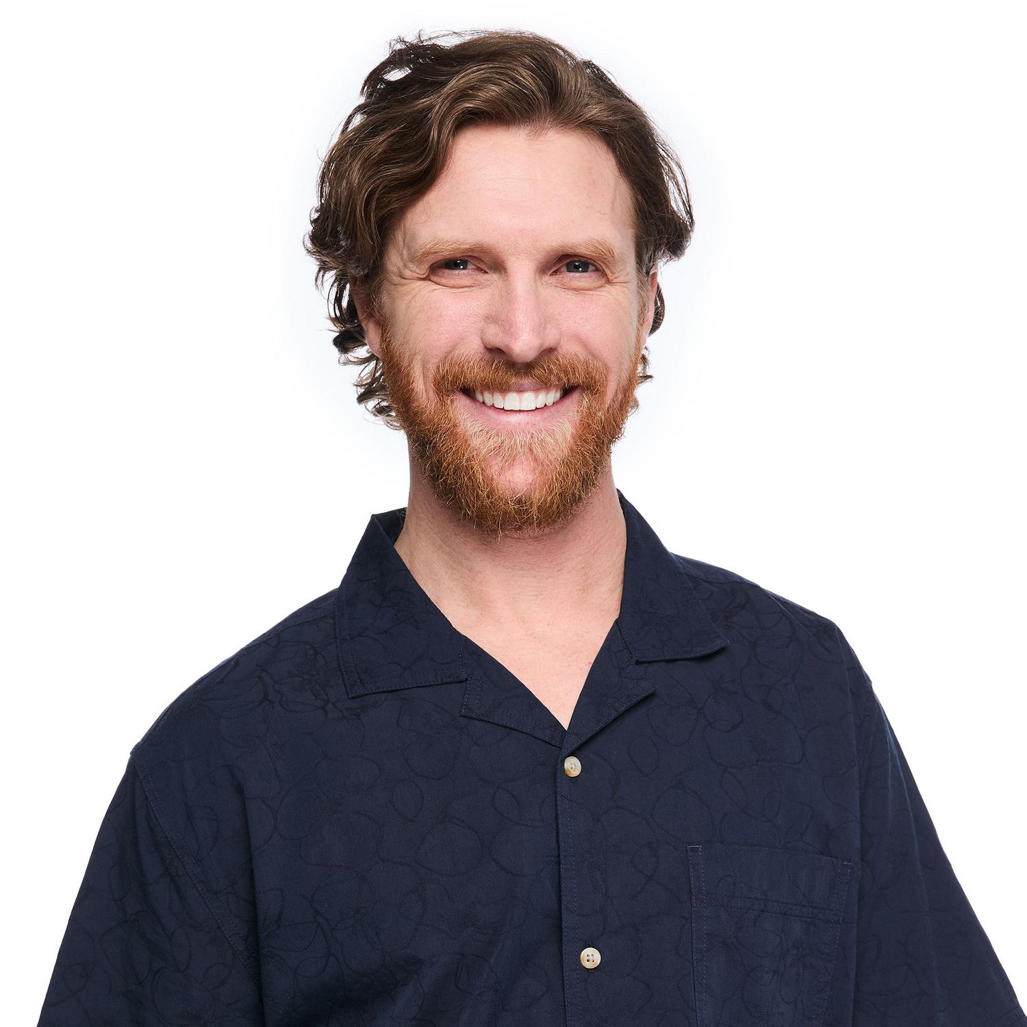 Chemise de villégiature brodée George pour hommes