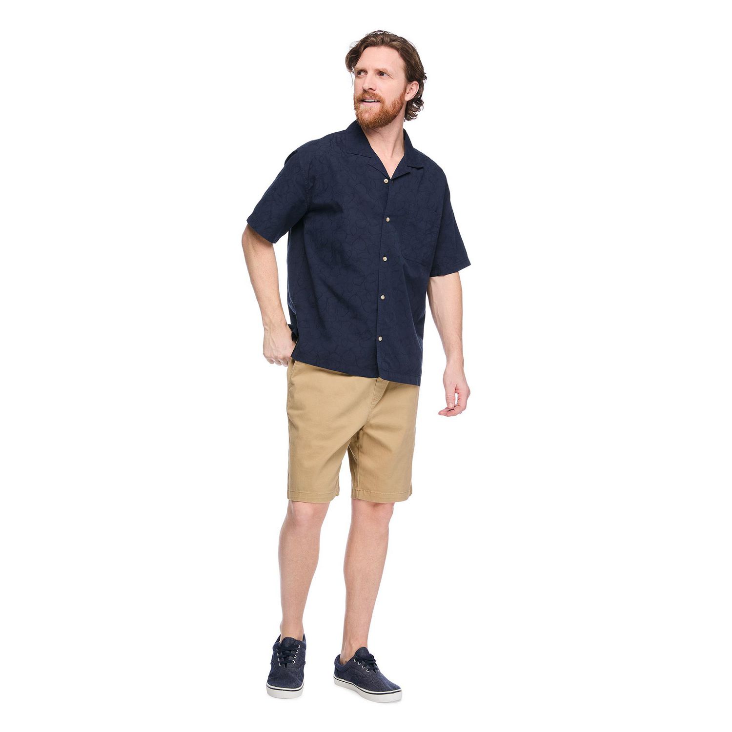 Chemise de villégiature brodée George pour hommes