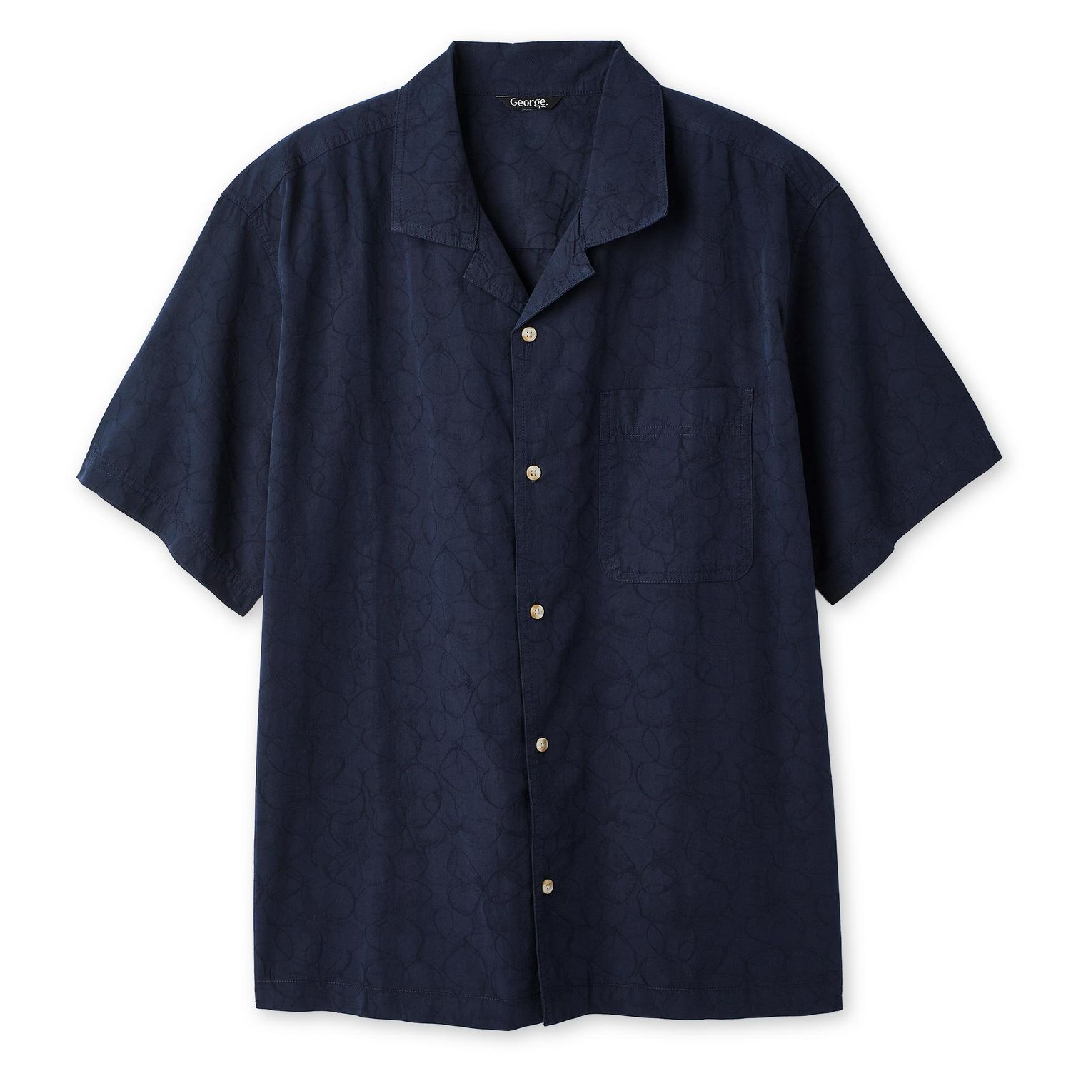 Chemise de villégiature brodée George pour hommes
