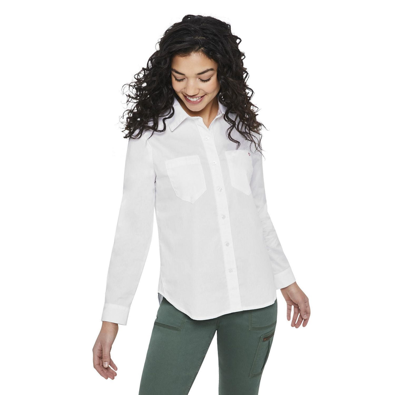 LOVE Ellen DeGeneres Button Down Love Embroidered Shirt