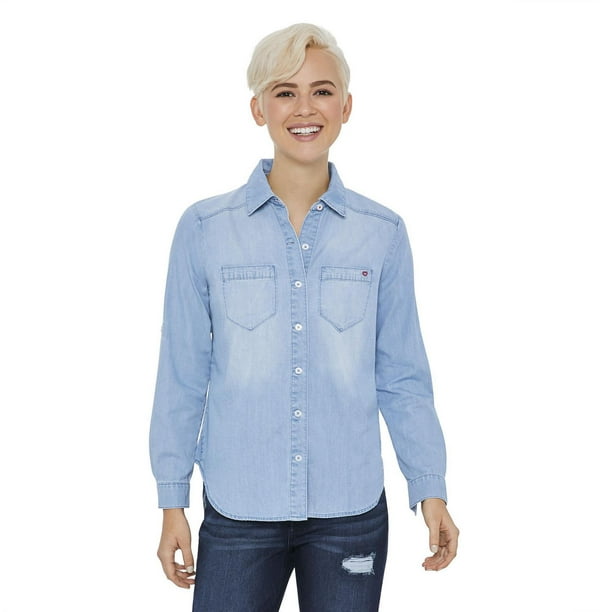 No Boundaries Women's Oversized Flannel Shirt 