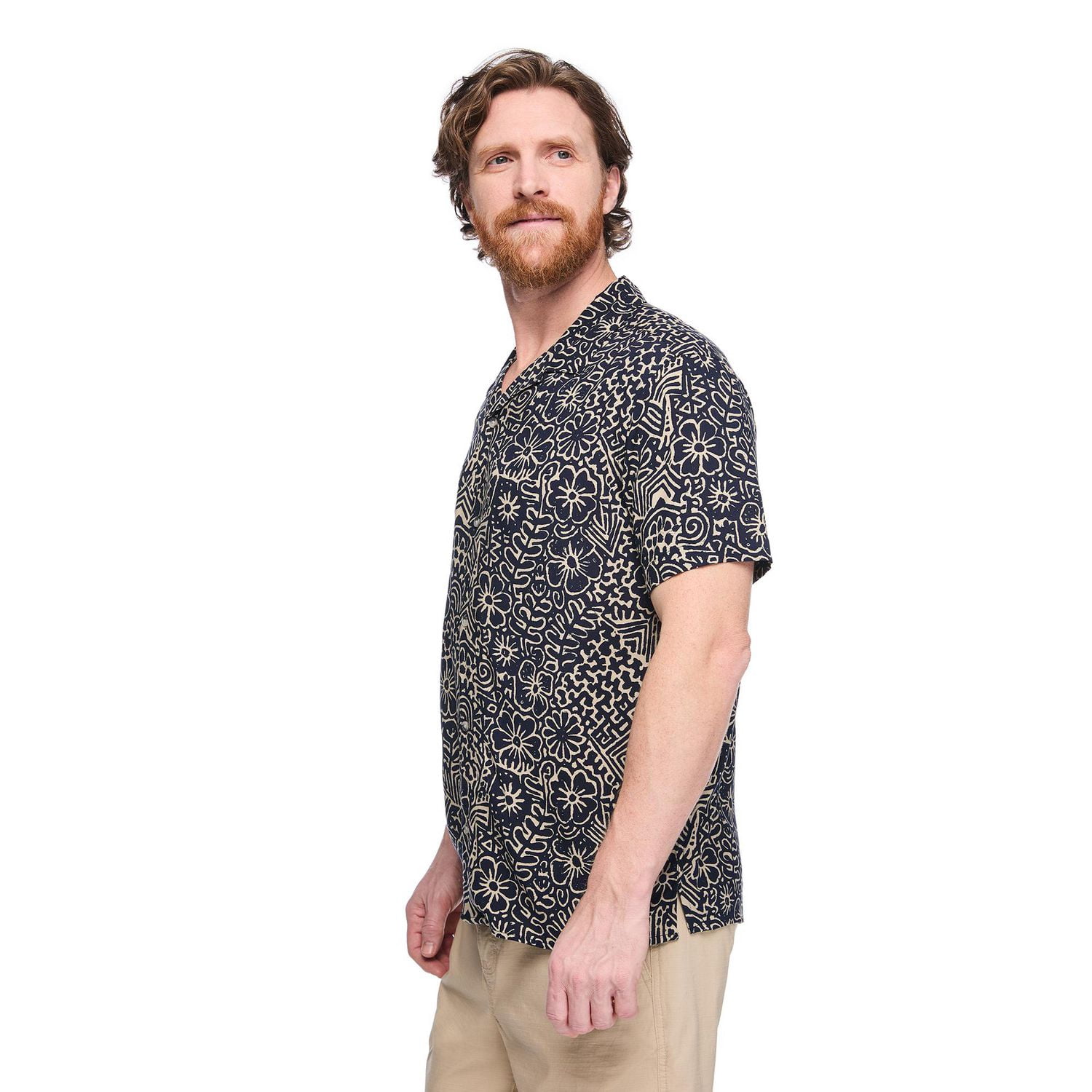 George Men's Printed Resort Shirt
