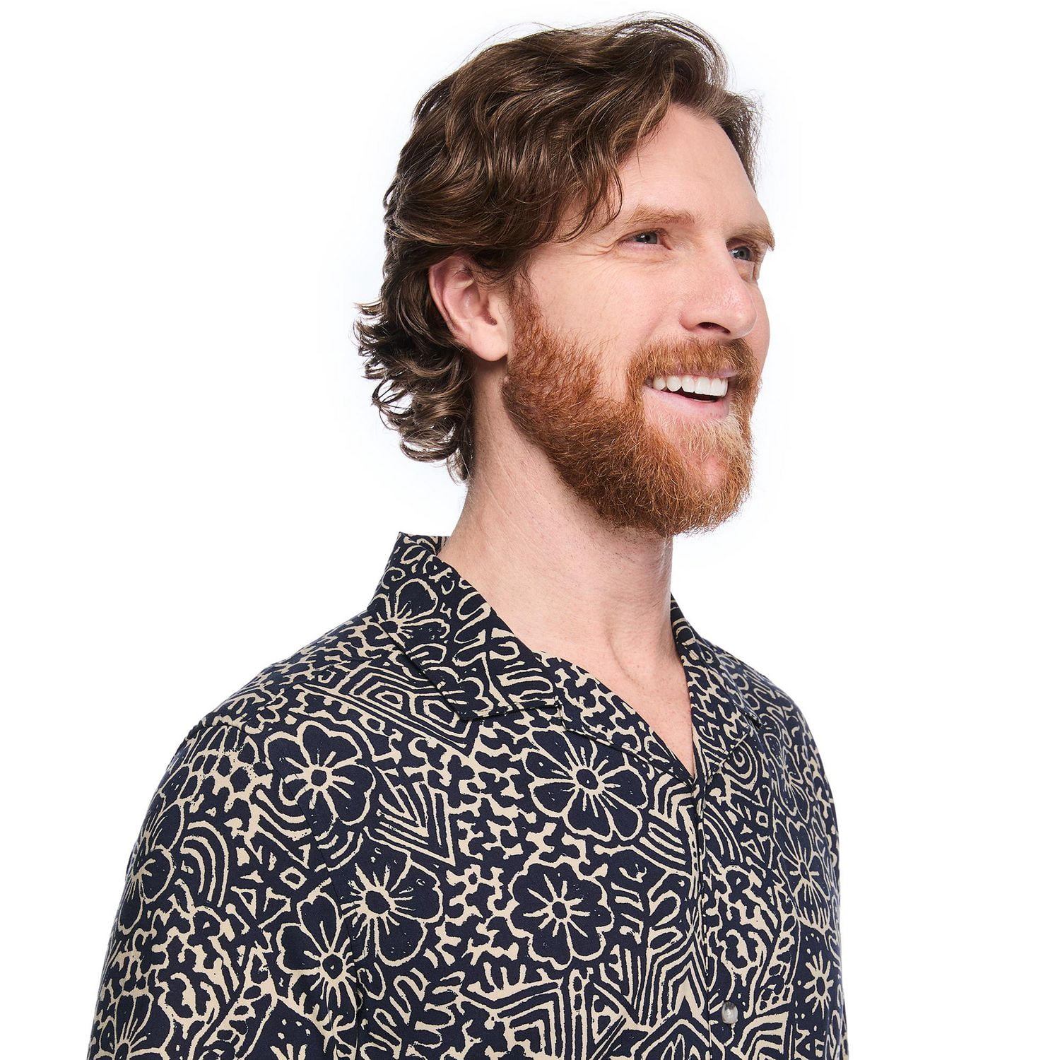 George Men's Printed Resort Shirt