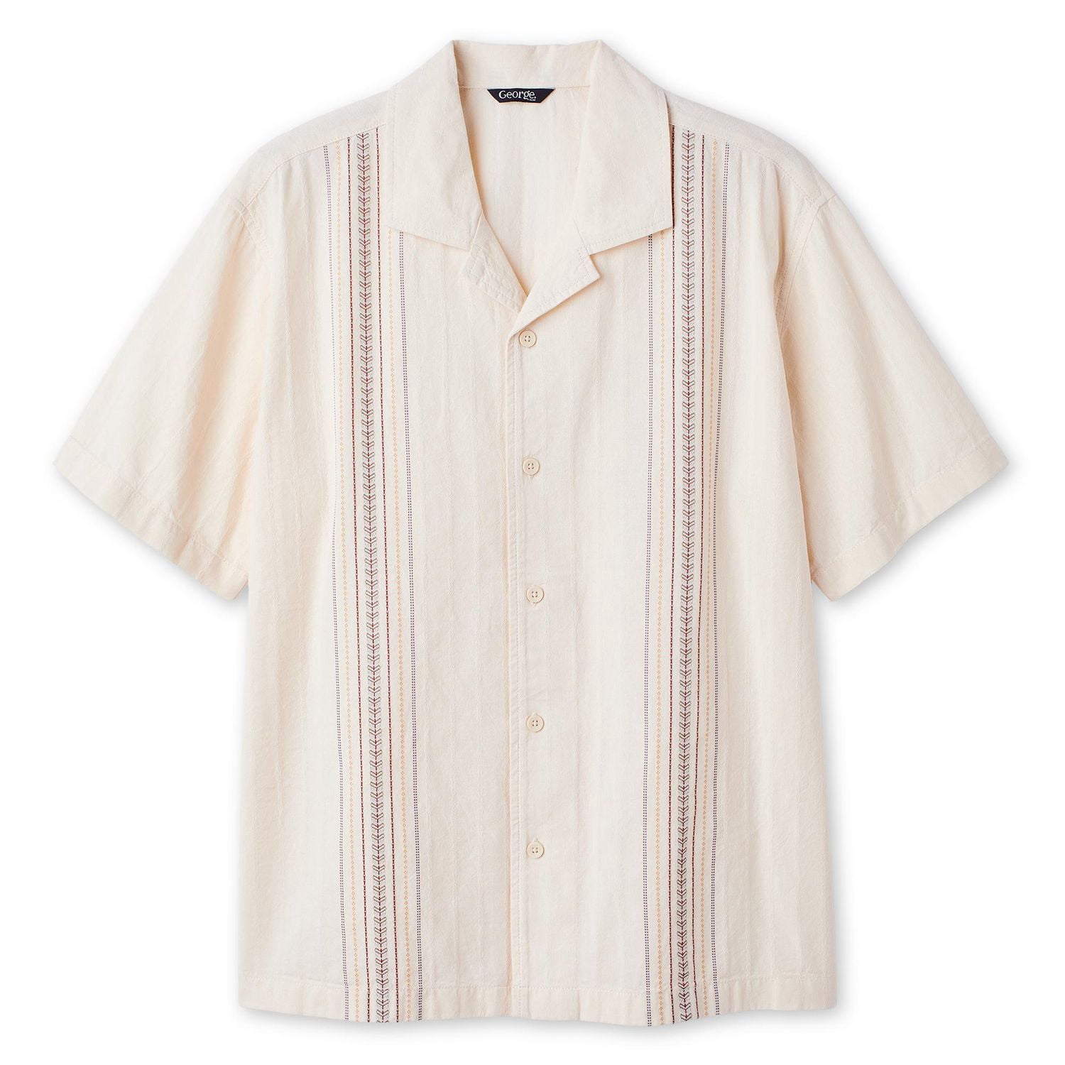 George Men's Embroidered Resort Shirt