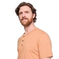 thumbnail image 4 of T-shirt henley délavé George pour hommes, 4 of 6
