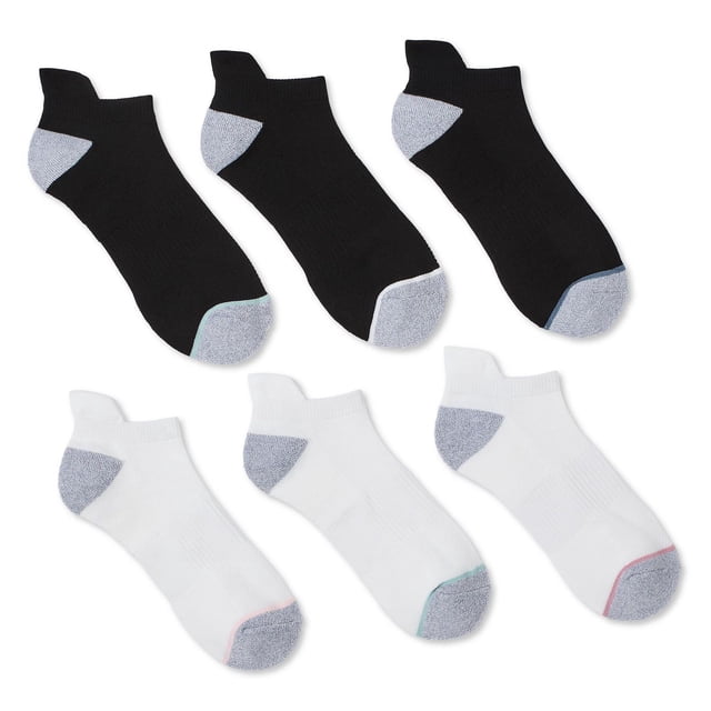 Athletic Works Women's Low-Cut Socks 6-Pack