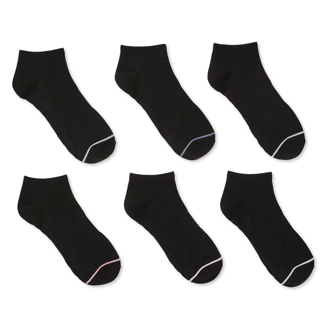 Athletic Works Women's Low-Cut Socks 6-Pack