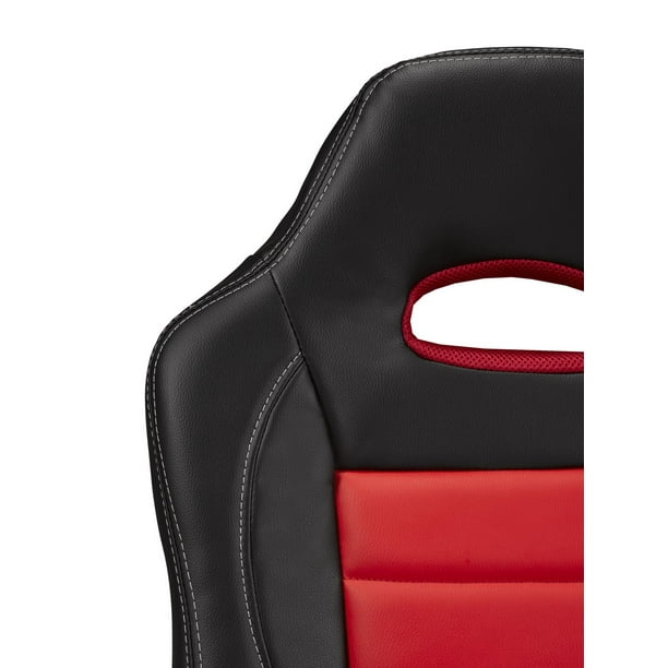 Brassex Inc Gaming Chair, Black/Red 